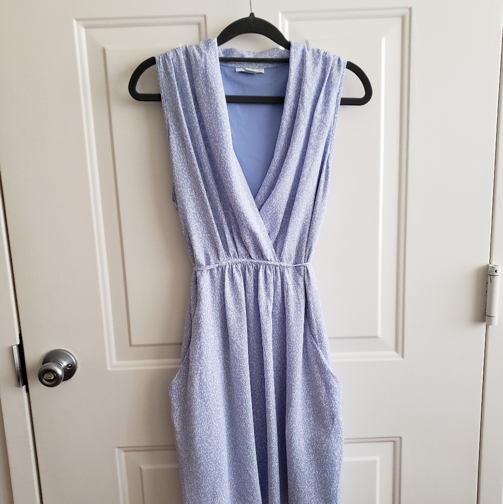 Draped Deep V mini dress